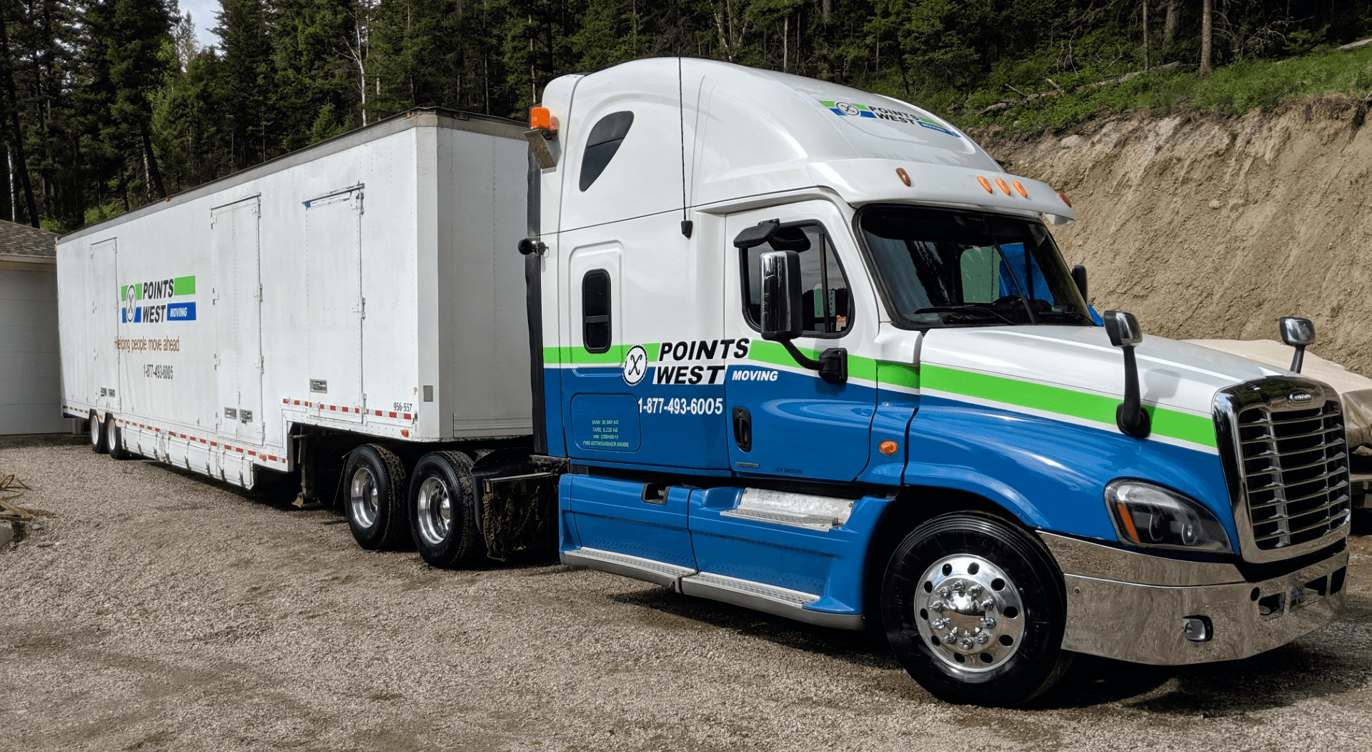 Points West Moving truck in service in the Thompson-Okanagan area